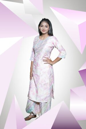 Light Pink Afgani Salwar Suit