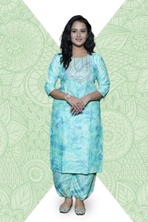 Light Blue Afgani Salwar Suit