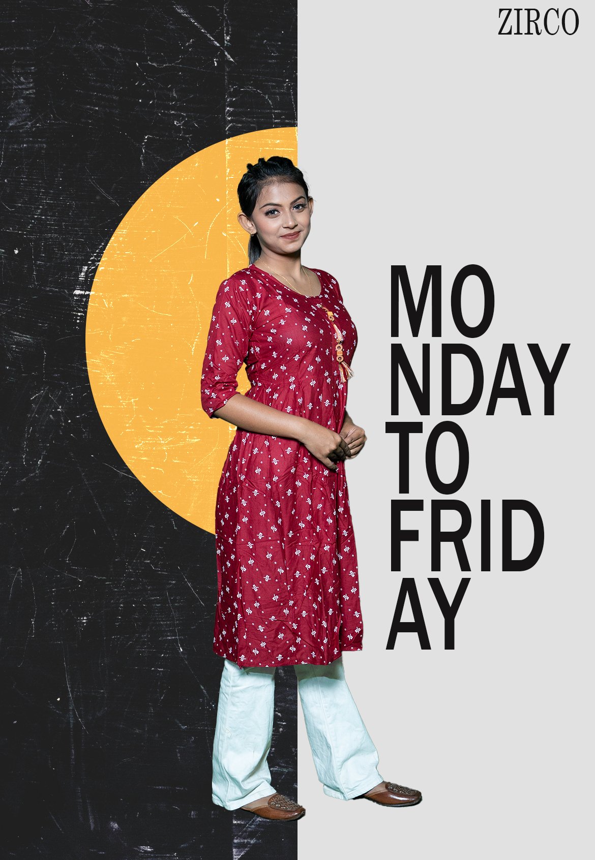 Floral Printed Kurti - Image 3