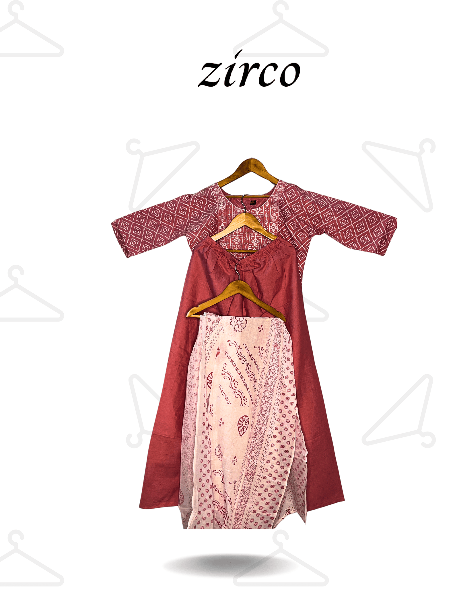 Bandhani Print Kurta Set