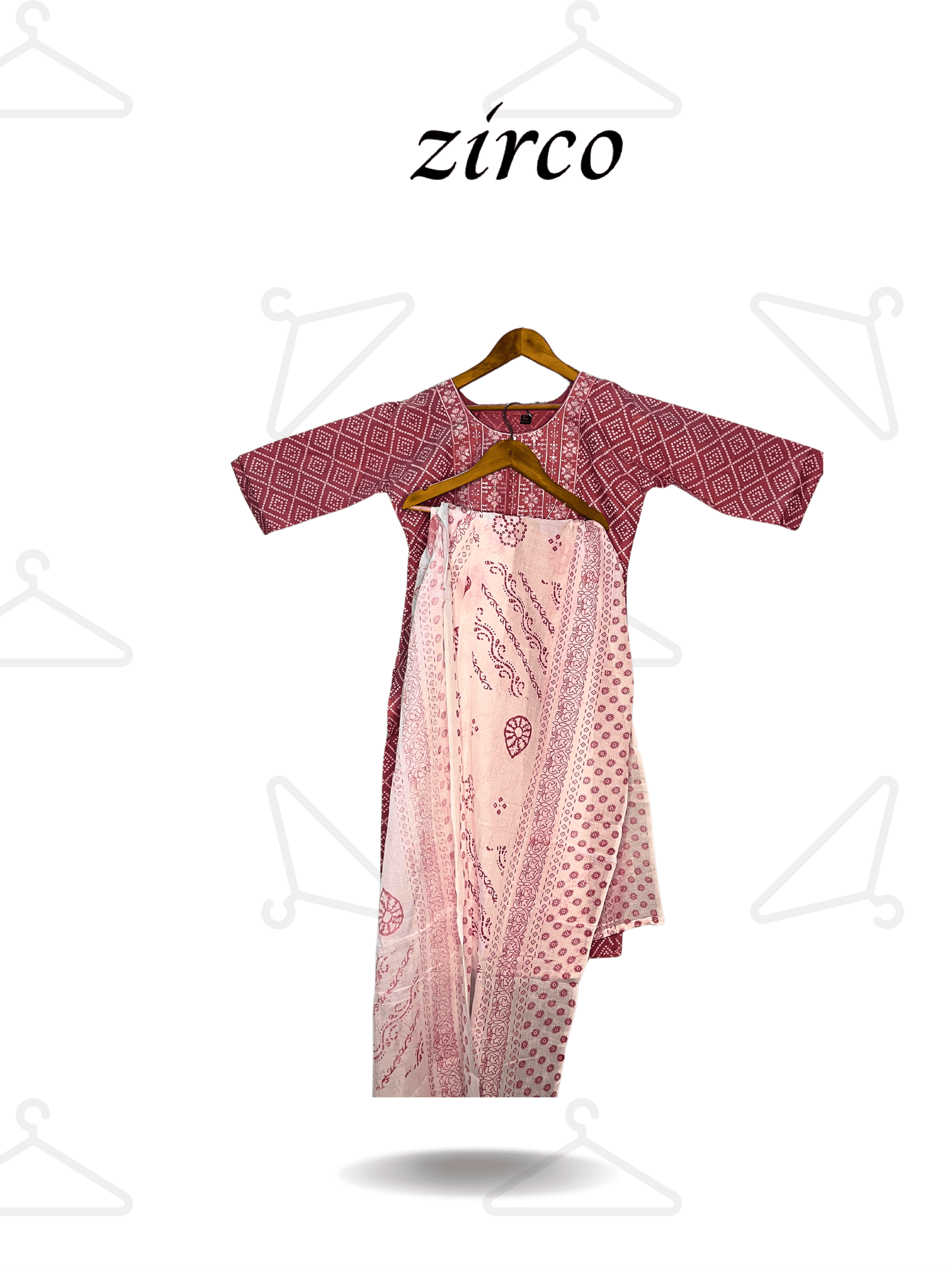 Bandhani Print Kurta Set - Image 2