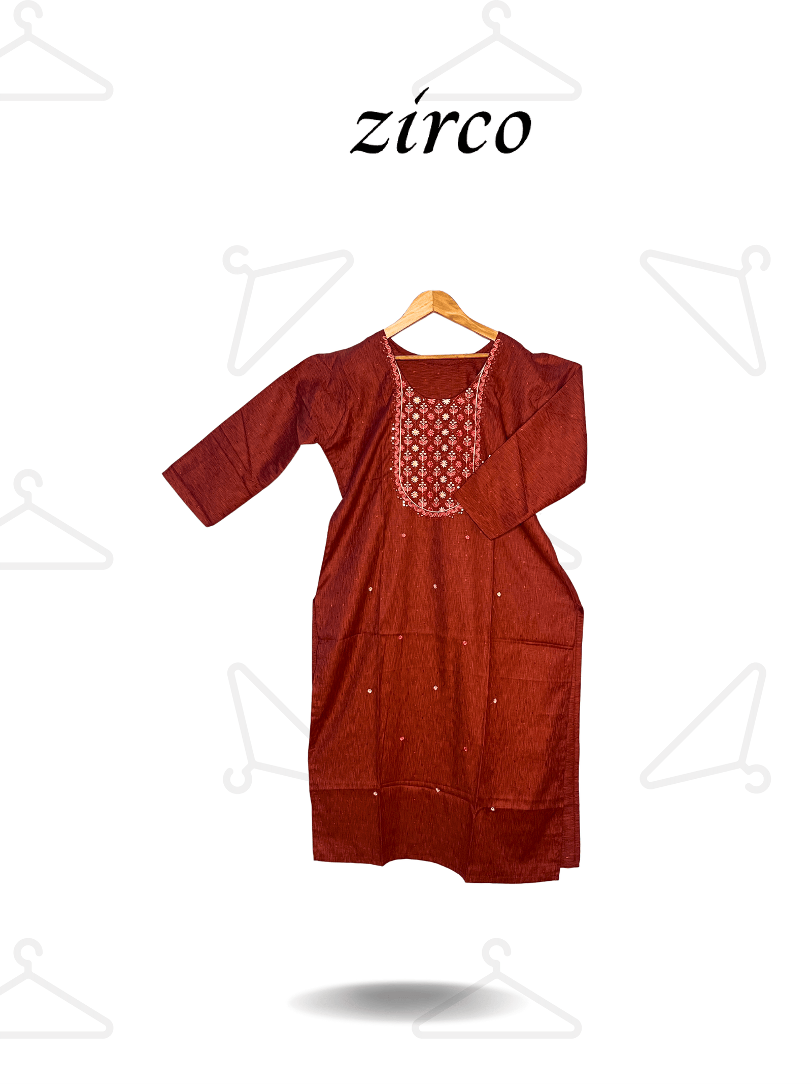 RUST COLOUR KURTI